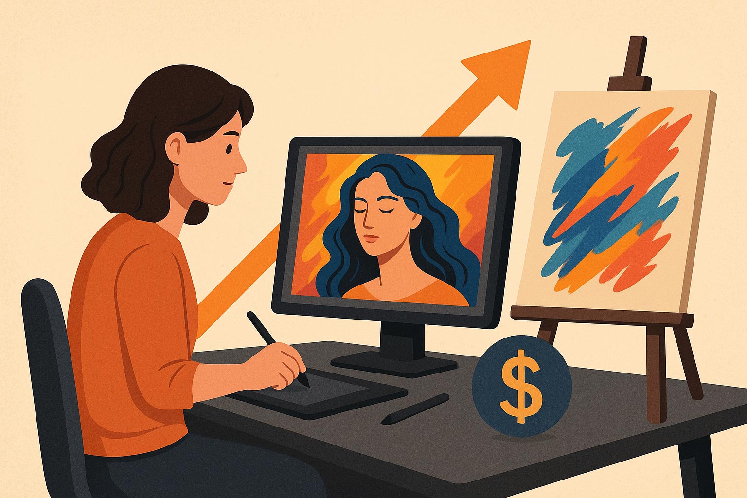 تأثیر نقاشی دیجیتال بر بازار کار و هنر