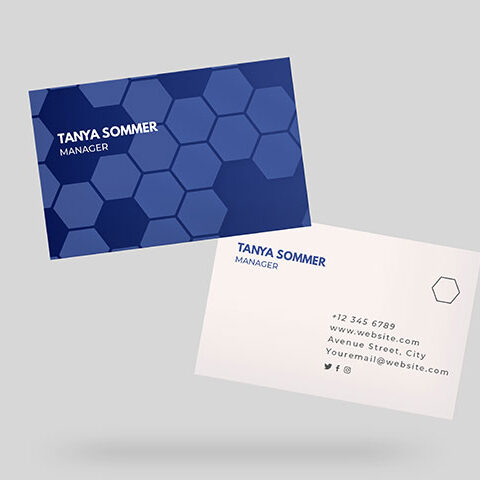 فایل لایه باز کارت ویزیت تانیا