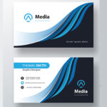 فایل لایه باز کارت ویزیت مدیا