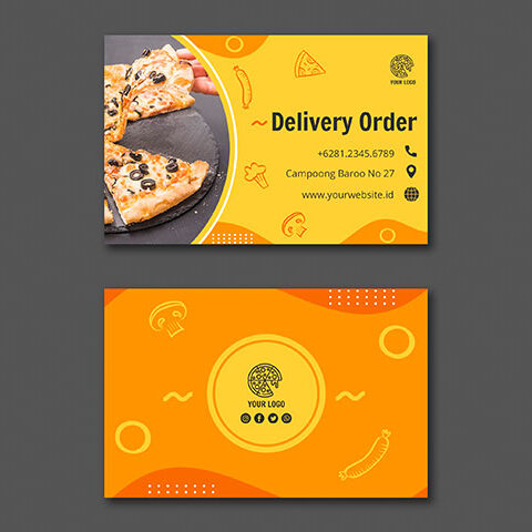 فایل لایه باز کارت ویزیت شام