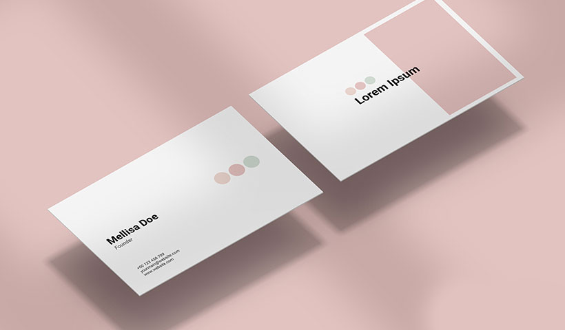 business-card-mockup فایل لایه باز کارت ویزیت ملیسا
