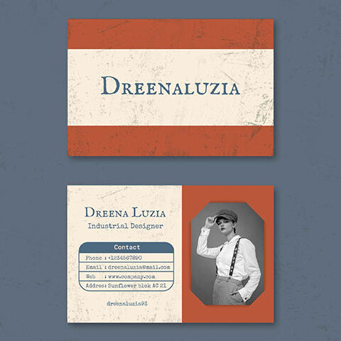 فایل لایه باز کارت ویزیت مدل