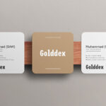 فایل لایه باز کارت ویزیت گلدکس