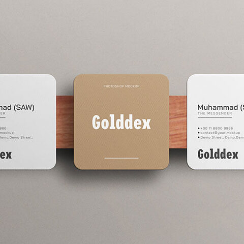 فایل لایه باز کارت ویزیت گلدکس