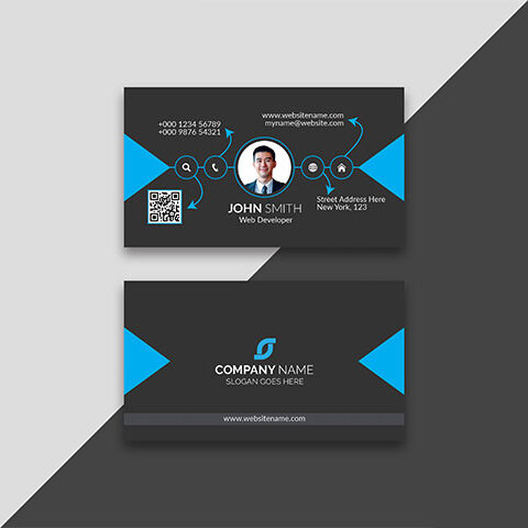 فایل لایه باز کارت ویزیت چهره