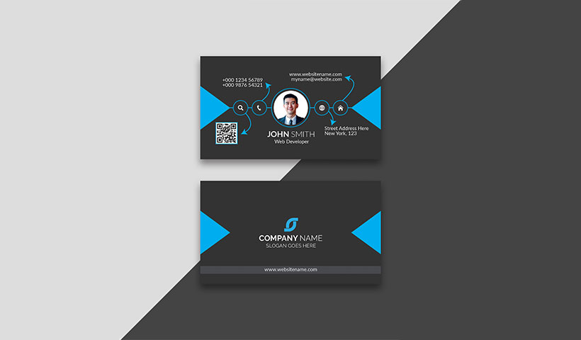 فایل لایه باز کارت ویزیت چهره