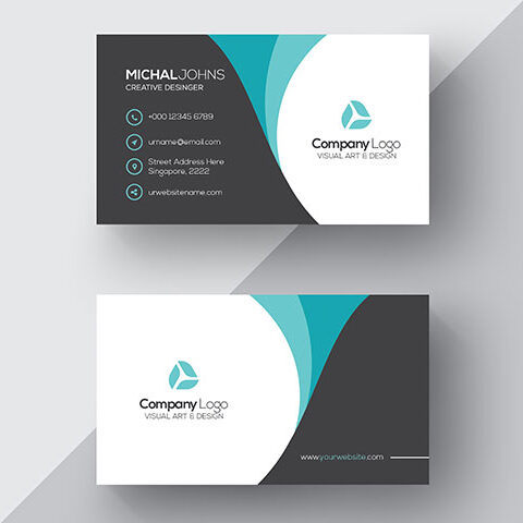 فایل لایه باز کارت ویزیت سیب