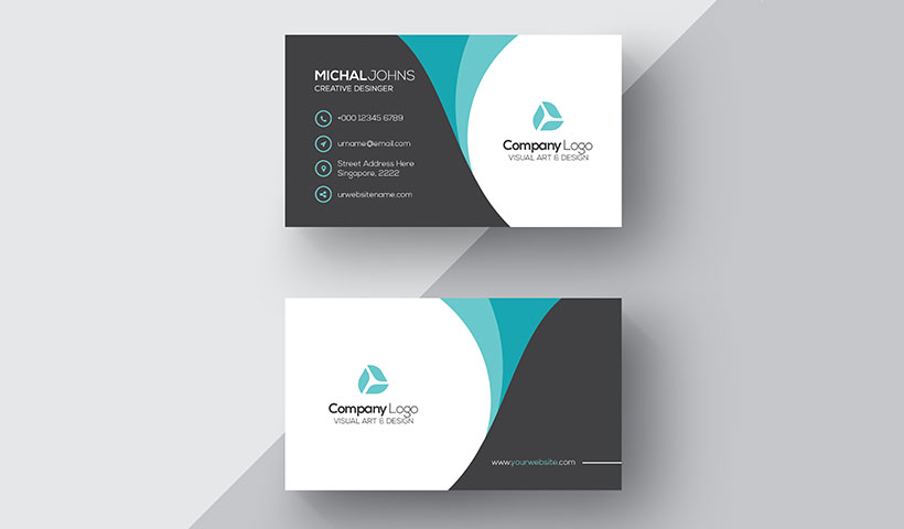 فایل لایه باز کارت ویزیت سیب