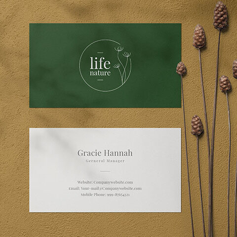 فایل لایه باز کارت ویزیت زندگی