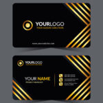 وکتور کارت ویزیت زرین