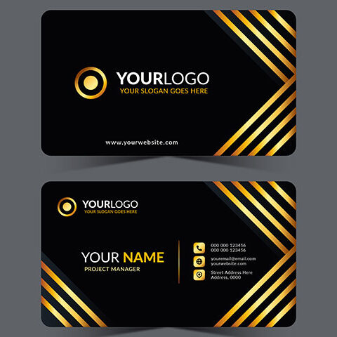 وکتور کارت ویزیت زرین