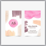 وکتور کارت ویزیت آبرنگ