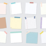 وکتور کاغذ یادداشت