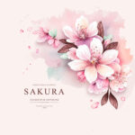 وکتور گل صورتی