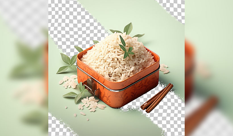 container-rice فایل لایه باز مجموعه ای از دونه های برنج