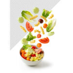 فایل لایه باز مجموعه ای از مواد سالاد