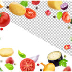 فایل لایه باز مجموعه ای از سبزیجات