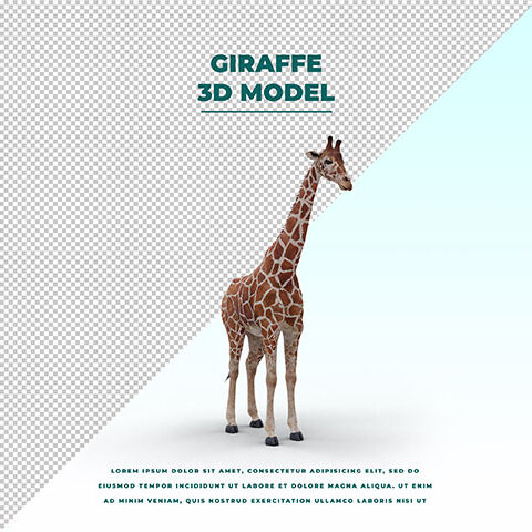 فایل  لایه باز زرافه