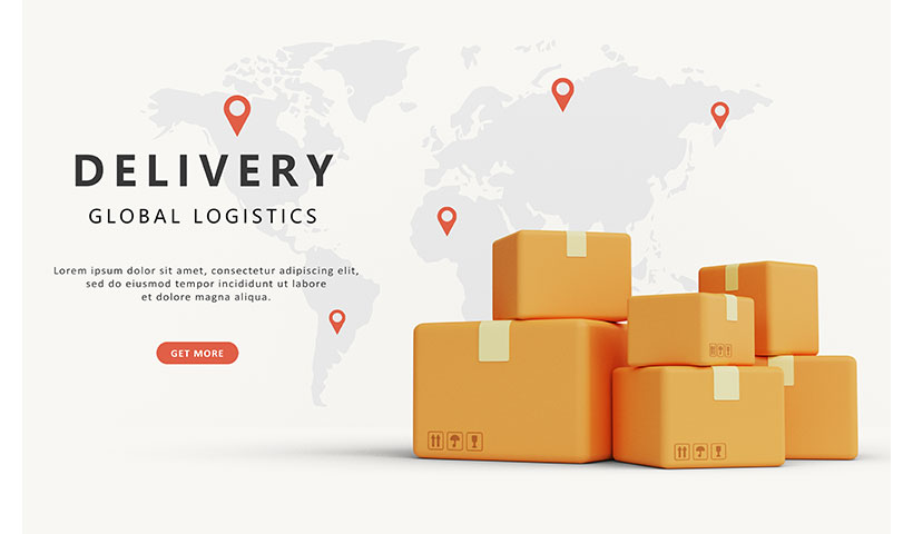 global_logistics_delivery_service_banner_delivery_3d_cardboard_b فایل لایه باز دلیوری