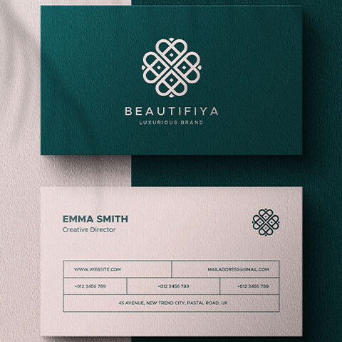 فایل لایه باز کارت ویزیت نورا