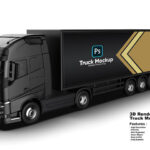 فایل لایه باز کامیون مشکی