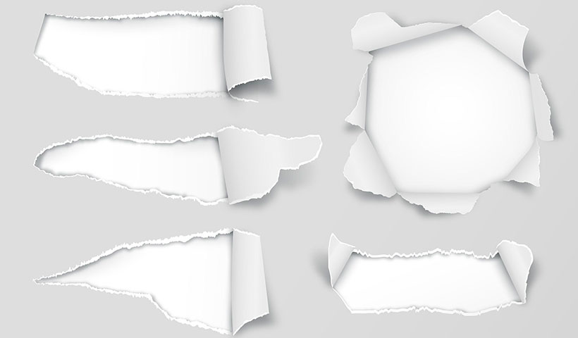 وکتور کاغذ چرک نویس