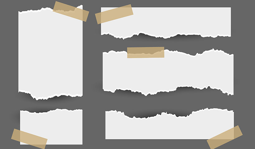 وکتور کاغذ بریده