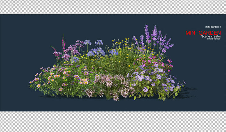 فال لایه باز مجموعه ای از گل ها