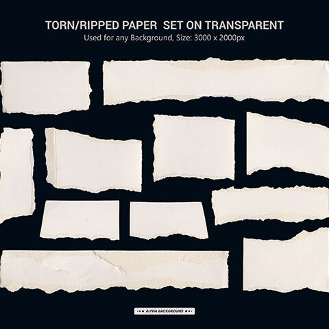 فایل لایه باز کاغذ تکه تکه