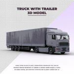 فایل لایه باز کامیون خاکستری