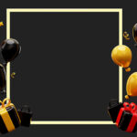 فایل لایه باز تم تولد طلایی