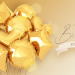 فایل لایه باز بادکنک طلایی