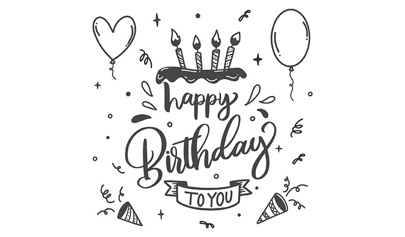 birthday-party-lettering-candles-cake وکتورشمع
