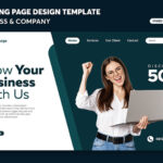 وکتور صفحه فرود بانوان