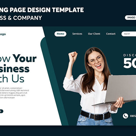 وکتور صفحه فرود بانوان