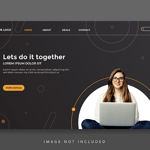 وکتور لندینگ پیج برگه