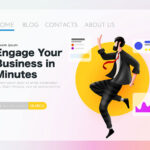 وکتور صفحه فرود زرده