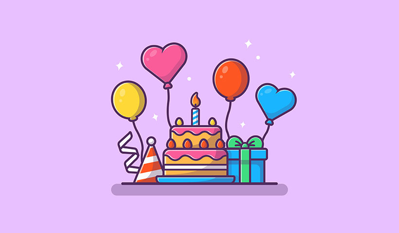 gifts-box-with-birthday-cake-party-vector-illustration وکتور جشن تولد