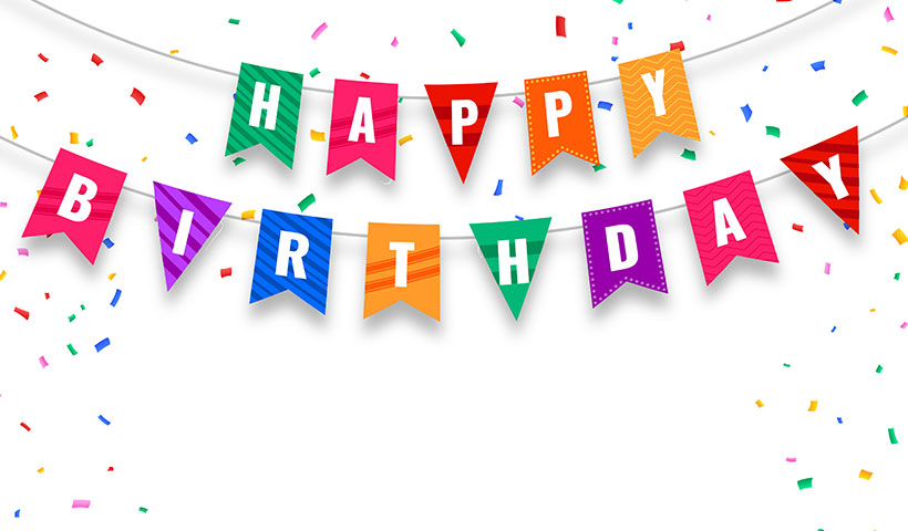 happy-birthday-flags-confetti-card وکتور آویز دیواری