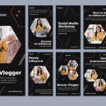 فایل لایه باز مجموعه استوری اینستاگرام مدل زیبا