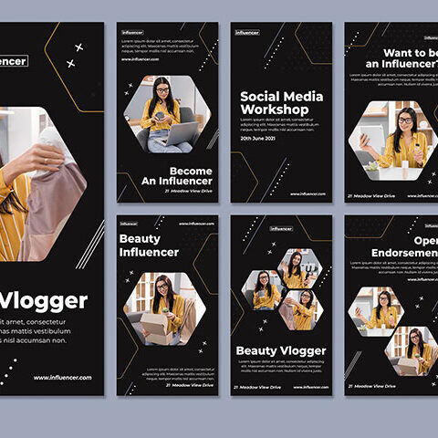 فایل لایه باز مجموعه استوری اینستاگرام مدل زیبا