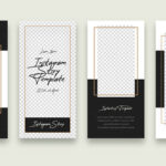 مجموعه وکتور استوری اینستاگرام مدل قاب