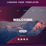 وکتور لندینگ پیج زرشکی