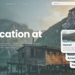 فایل لایه باز صفحه فرود کلبه