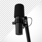 فایل لایه باز میکروفون سفید