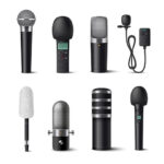 مجموعه وکتور میکروفون استودیویی