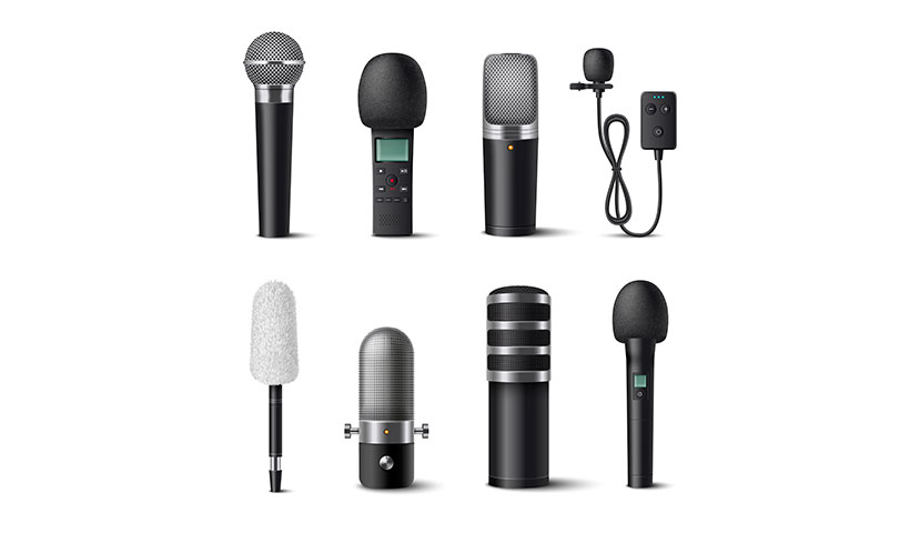 مجموعه وکتور میکروفون استودیویی