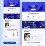 فایل لایه باز لندینگ پیج آموزشگاه