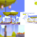 وکتور فصل درختان