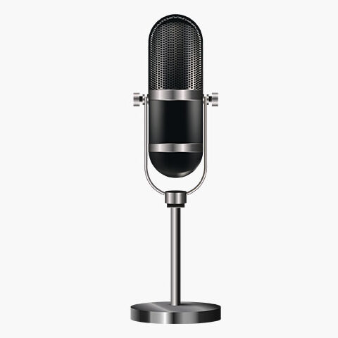 فایل لایه باز میکروفون پایه کوتاه